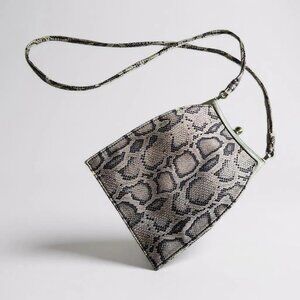 Enzo Angiolini Reptile Pattern Crossbody Purse